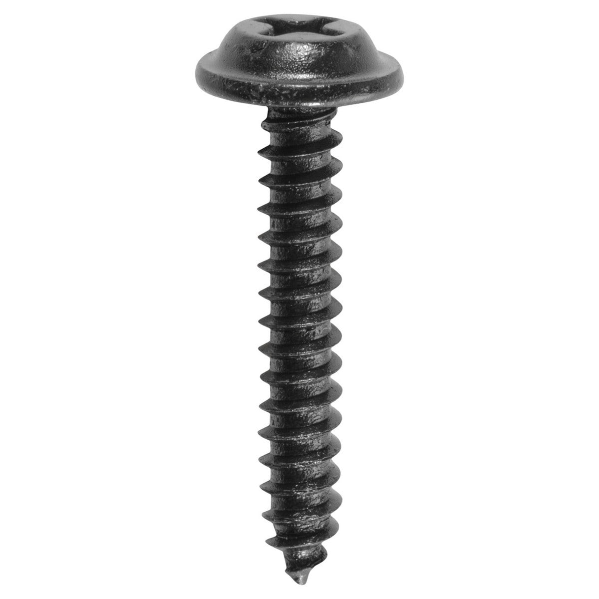 50 Pcs Flat Washer Head Tapping Screw 8 x 1 Phillips Truss Finish Black E-Coat
