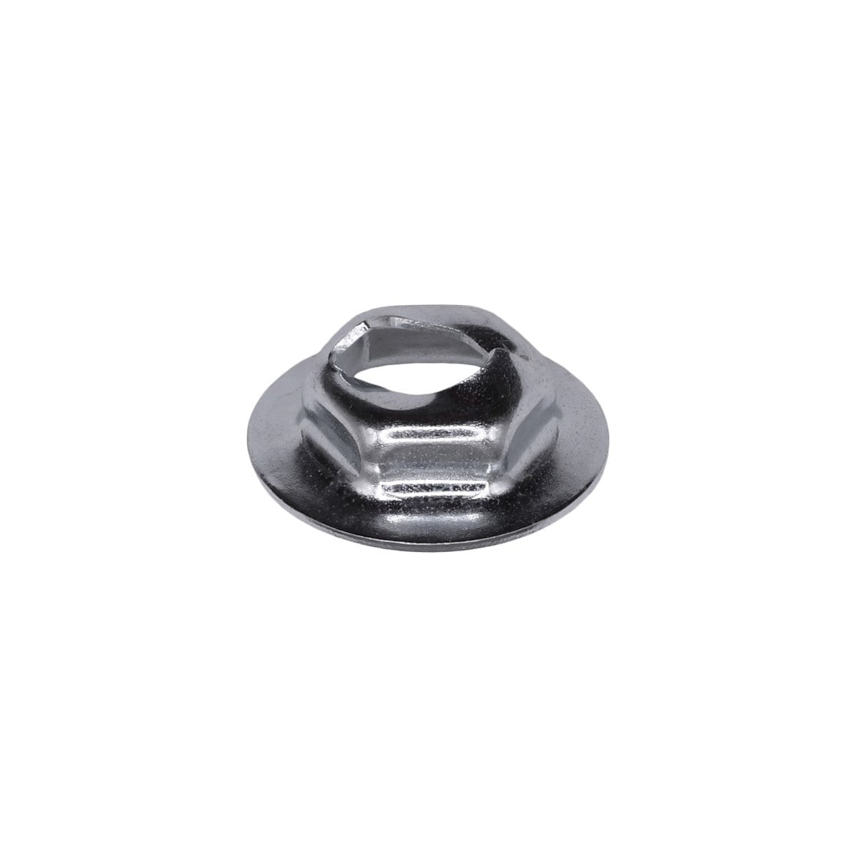 25 Pcs Thread Cutting Nut 1/4 Stud Size 11/16 Washer Diameter Finish Z ...