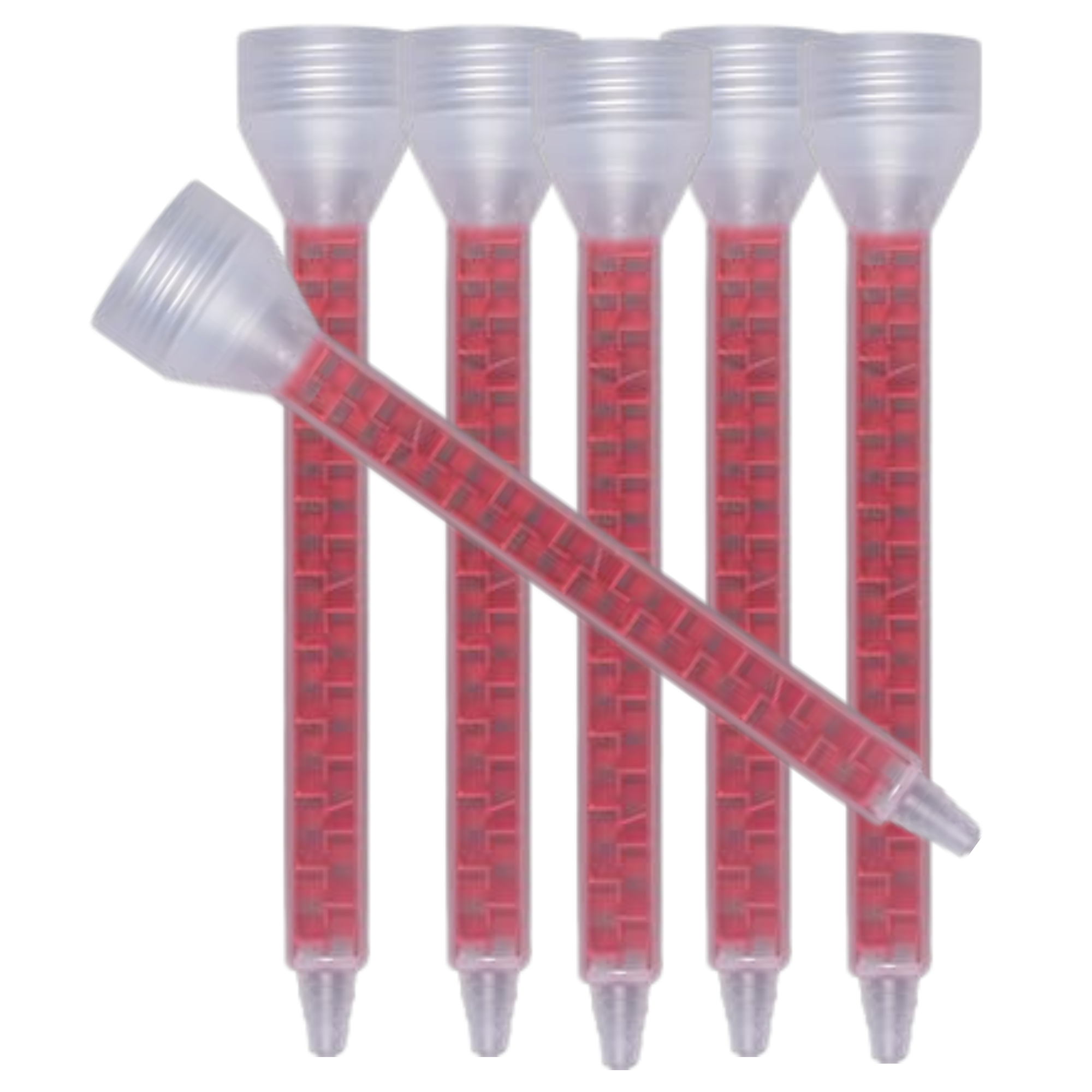 50 pcs Adhesive Dispenser Nozzles, Plastic Static Mixers for 7oz 10oz Cartridge