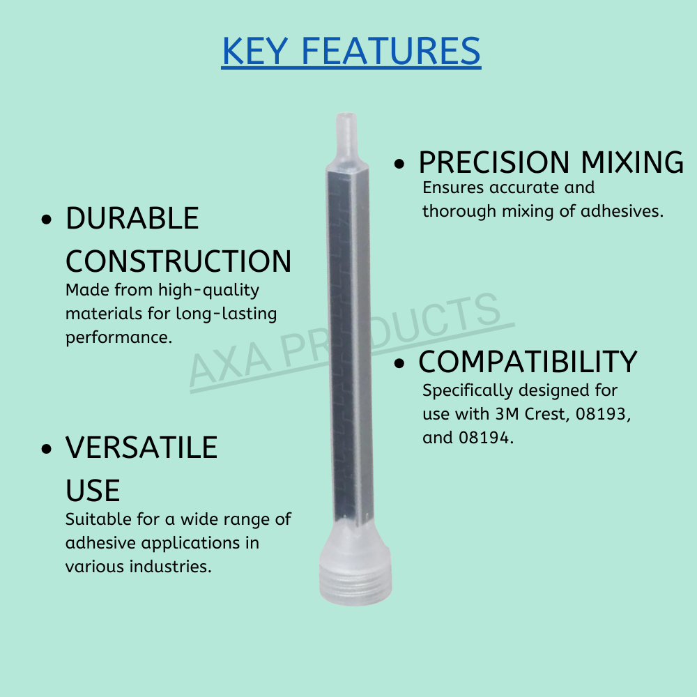 500Pcs Mixing Nozzles Adhesive Dispenser Compatibles With 3M Product 8149