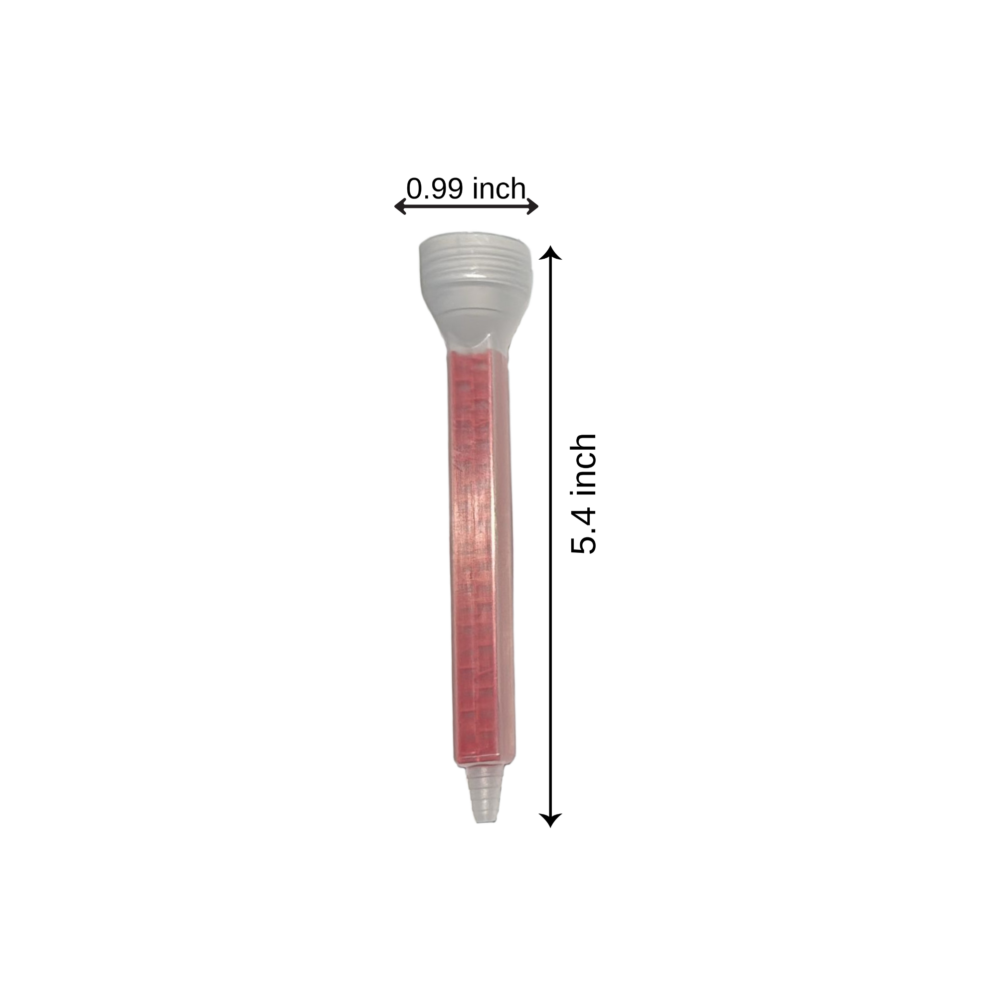 50 pcs Adhesive Dispenser Nozzles, Plastic Static Mixers for 7oz 10oz Cartridge