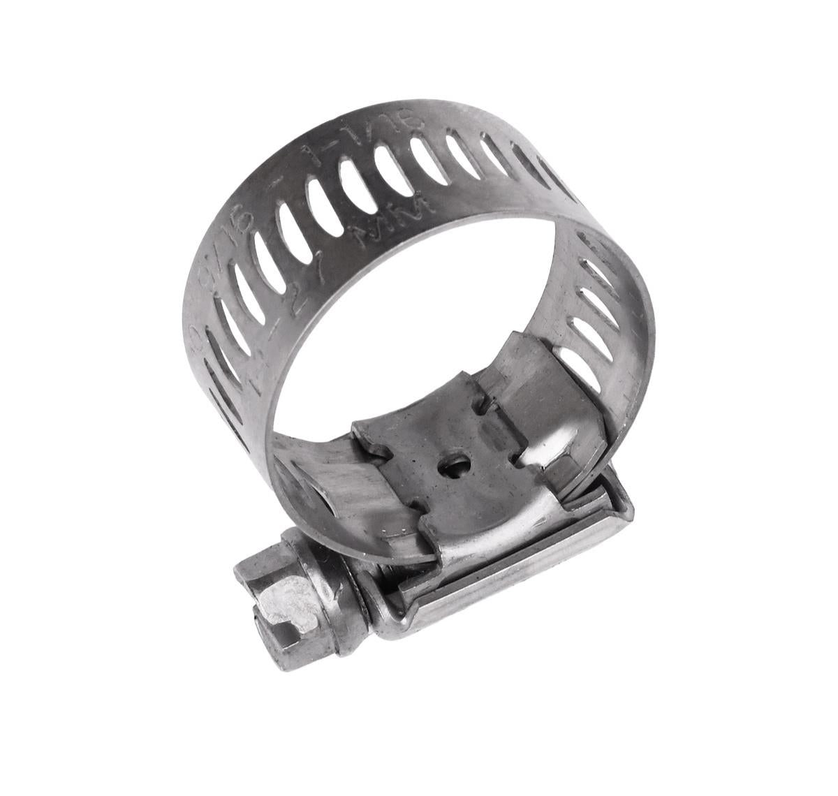 10 Pcs Stainless Steel Hose Clamps 1/2 in. - 1-1/8 in Slotted & Hex