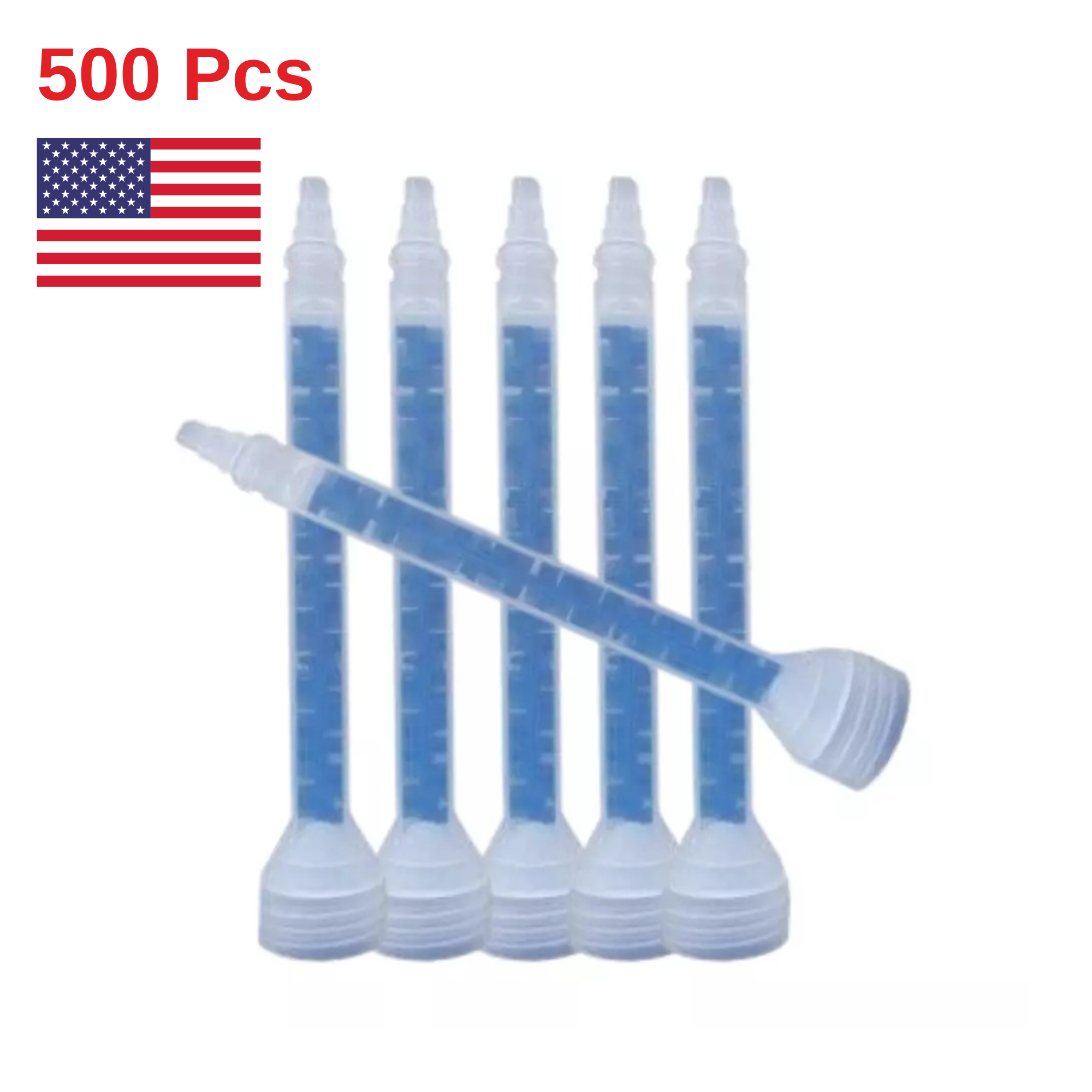 500Pcs Mixers Adhesive Dispenser Nozzles Plastic Static Compatible with IES 8260