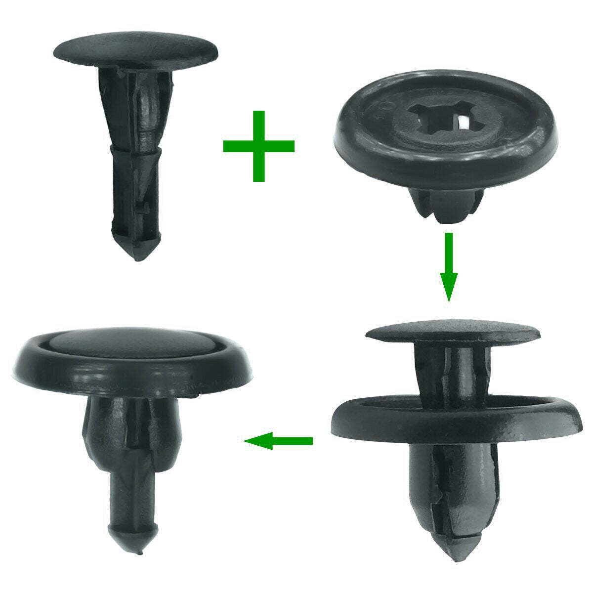 100pcs Front Fender Liner Push Type