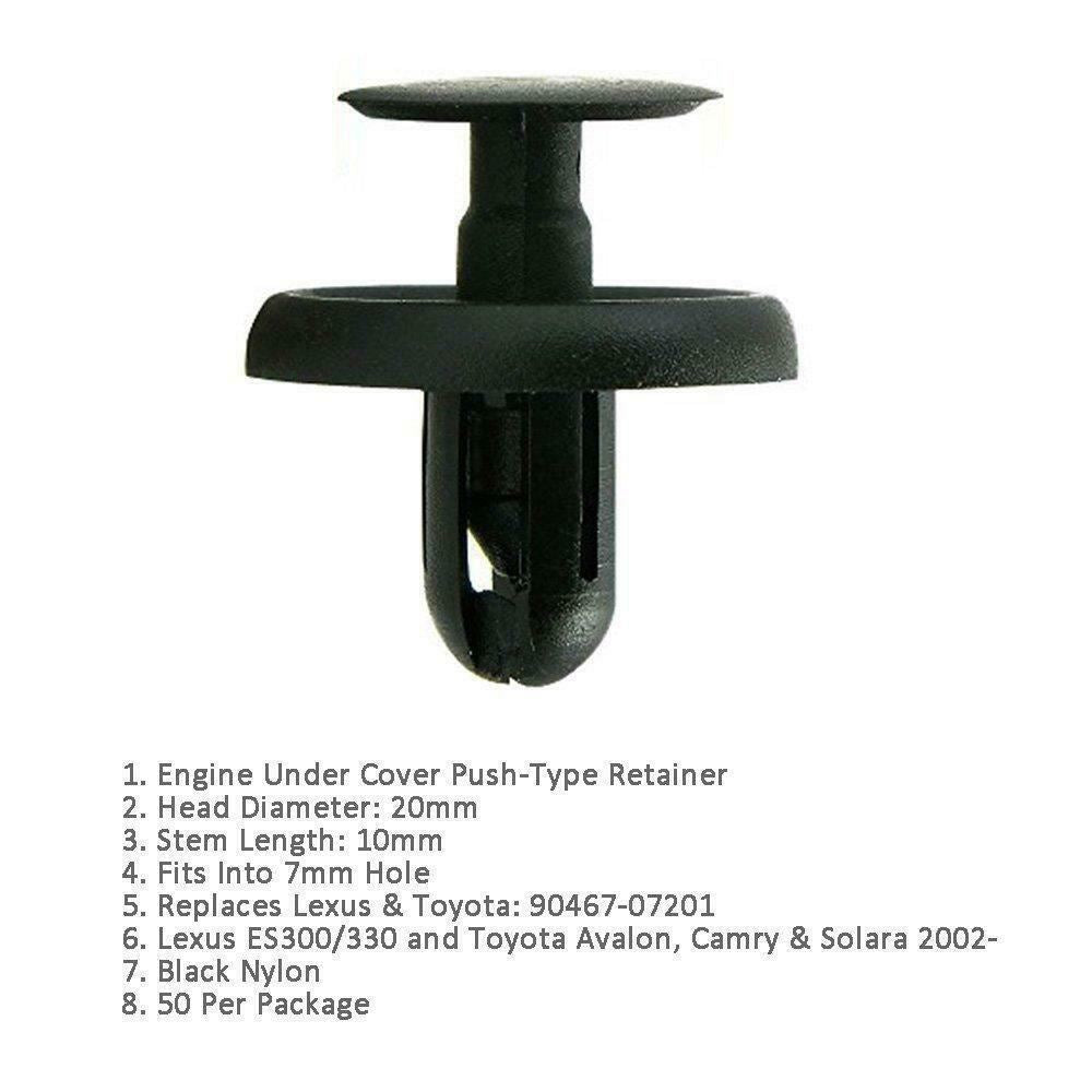 100 Pcs Nylon Engine Under Cover