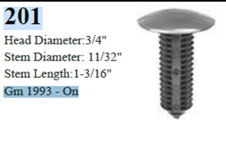 100 Pcs Push-type Bumper Retainer