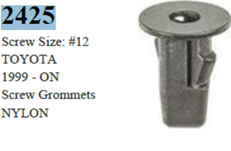 25 Pcs Screw Grommets Fasteners Clip