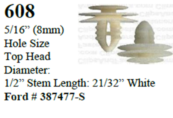 50 Pcs Door Trim Panel Retainer Clips