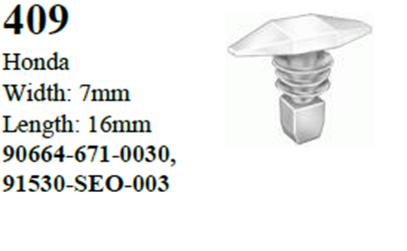 50 Pcs Weatherstrip Retainer Clips