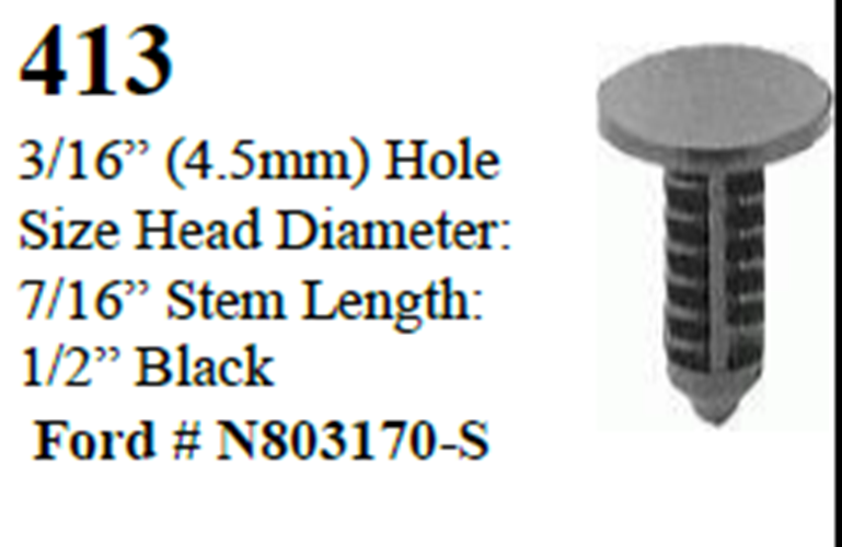 50 Pcs Fascia Retainer Fastener Clips