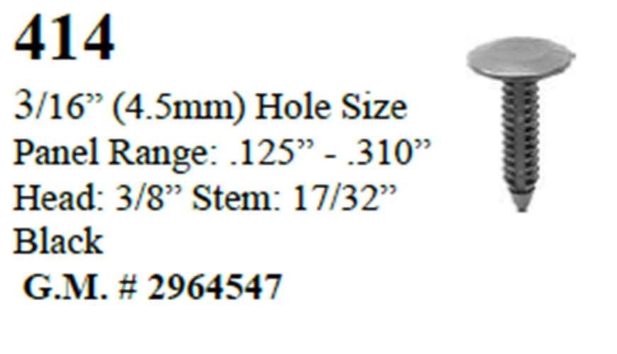 25 Pcs Weatherstrip Retainer Fastener