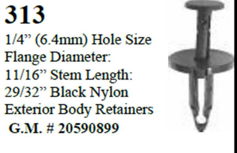 25 Pcs Exterior Body Retainers Clips