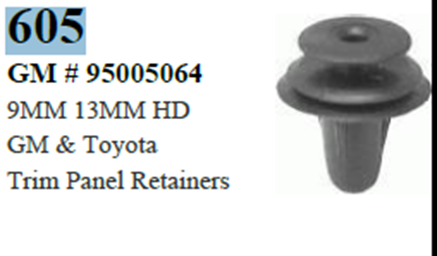 25 Pcs Door Trim Panel Retainer Clips